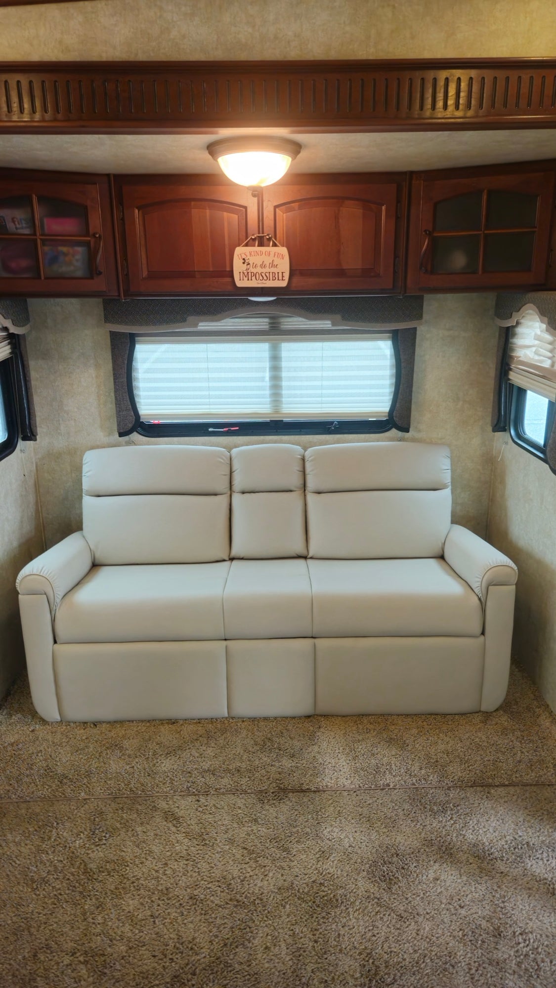 RV interior after transformation