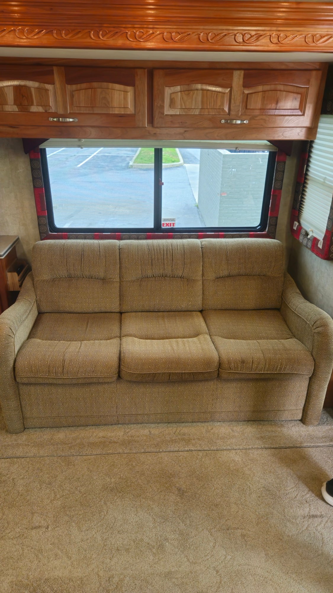 RV interior before transformation