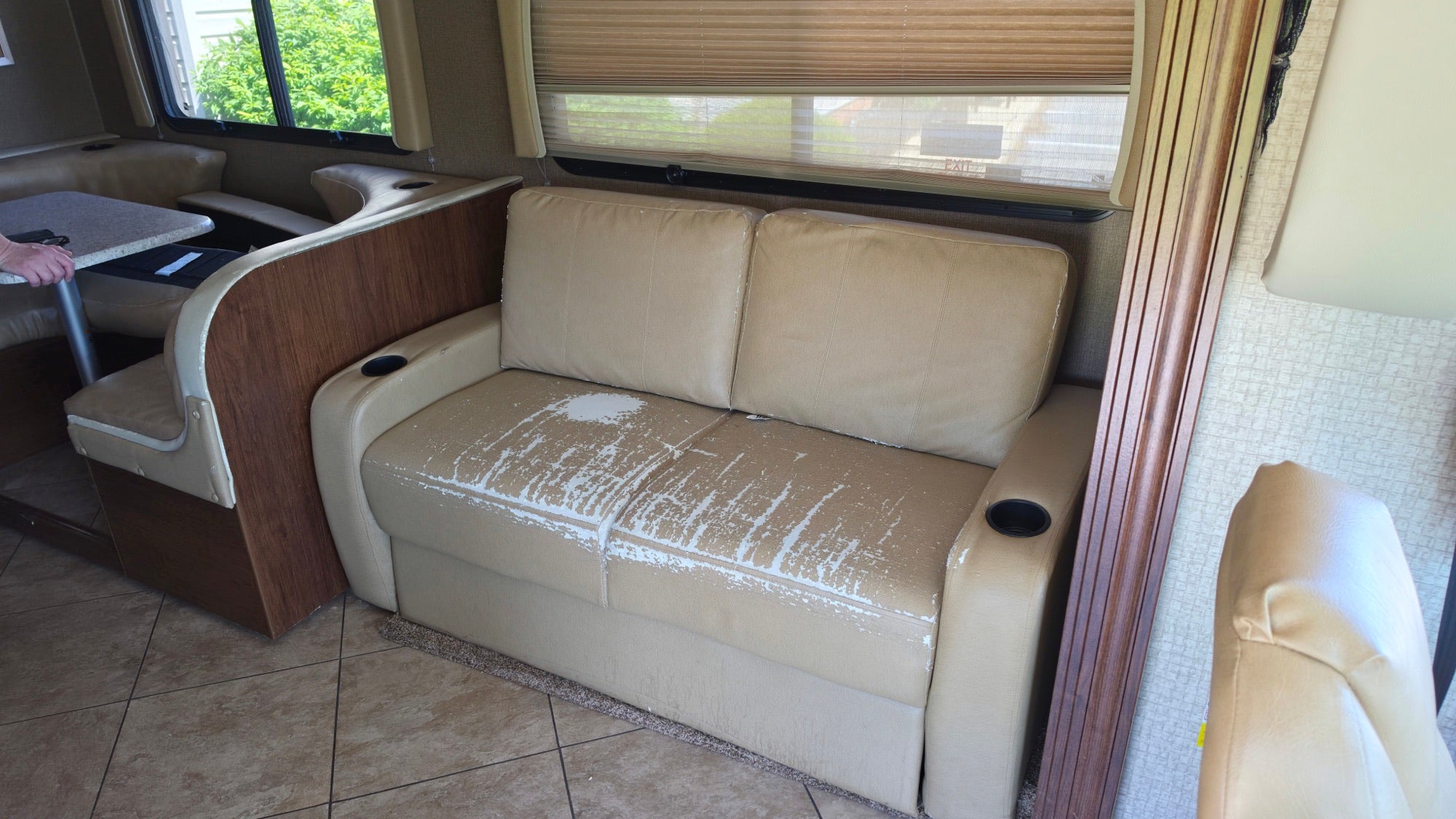 RV interior before transformation